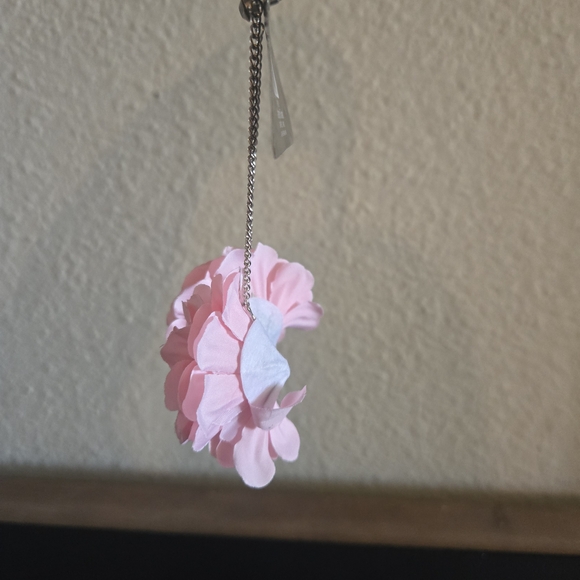 Happy Halloween Pink Floral Drop Earrings - Picture 3 of 4